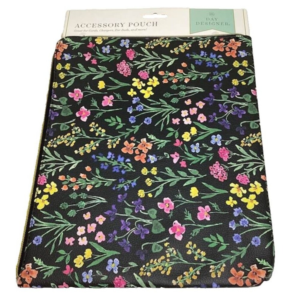 Ipad Tablet Accessory Pouch Case Blue Wildflowers Day Designer Media Protect NEW
